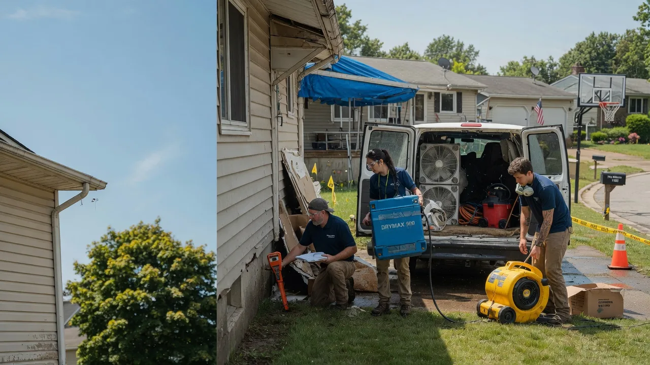 Ceiling Leak Cleanup in Ames, IA near me