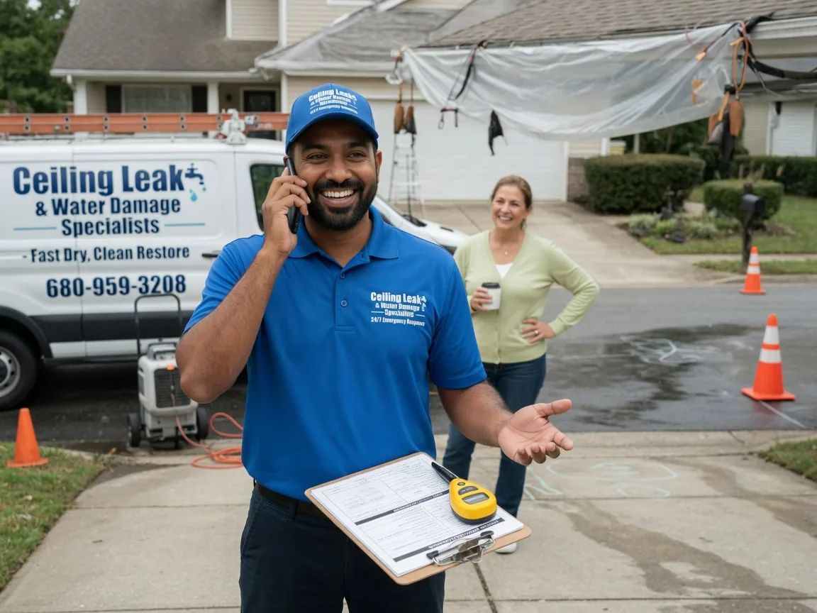 Ceiling Leak Cleanup Ames, IA FAQs